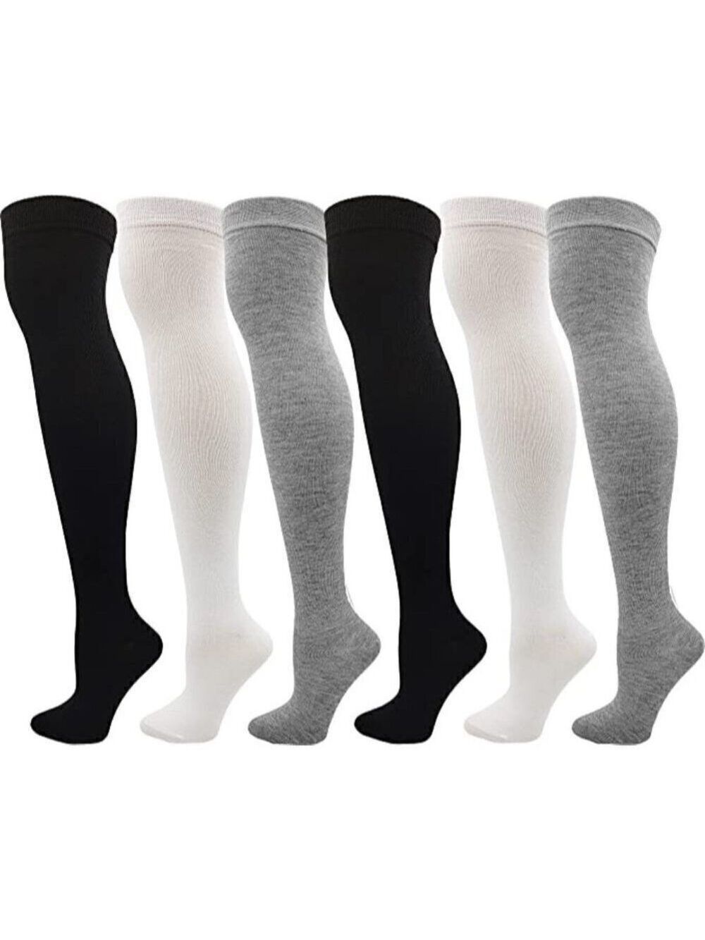 CUTE Knee High Socks Lace Long Warm Stockings Boots Dress Casual Winter Fall NWT